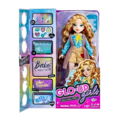 83016_001 00810021932064 Papusa Glo-Up Girls, Glo All Out, Rose