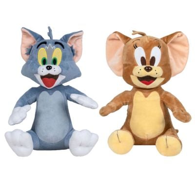 PL18954_001 8410779095596 Set 2 jucarii de plus, Play By Play, Tom 28 cm si Jerry 25 cm