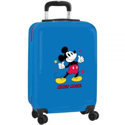 Troler cu carcasa rigida, Safta, Mickey Mouse, 34 x 55 x 20 cm