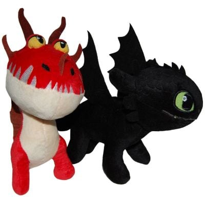 PL20102TN_001 8425611308567 Set 2 jucarii de plus, Whitehouse Leisure, Toothless 25 cm si Monstrous Nightmare 20 cm
