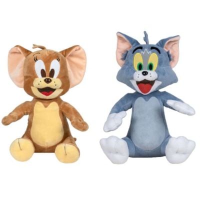8425611389535 Set 2 jucarii de plus Tom And Jerry, Play By Play, 18 cm