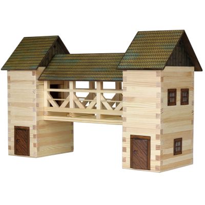 N00003026_001 8594036430266 Set de constructie arhitectura, Walachia, Pod, 259 piese din lemn