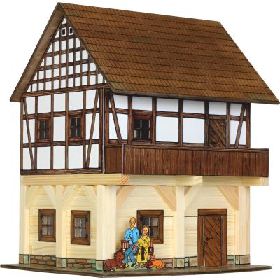 N00003037_001 8594036430372 Set de constructie arhitectura, Walachia, Granar cu grinzi, 115 piese din lemn