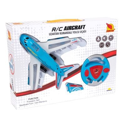 S00002372_002w 8680863023723 Avion de pasageri cu telecomanda, Suncon, Albastru, 23 cm