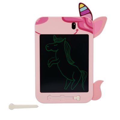 S00003420_001w 8680863034200 Tableta digitala LCD, pentru scris si desen, Edu Sun, 10.5 inch, Unicorn, Roz