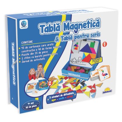 S01003445_001w 8680863041581 Joc educativ Smile Games, Tableta magnetica, 82 piese