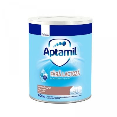 21806_001 8712400718066 Lapte praf de inceput Aptamil fara lactoza, 400 g