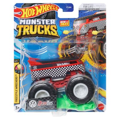Masinuta Hot Wheels Monster Truck, Drag Bus, HLT12