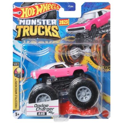 FYJ44_106w 887961705393 Masinuta Hot Wheels Monster Truck, Dodge Charger, HLT14