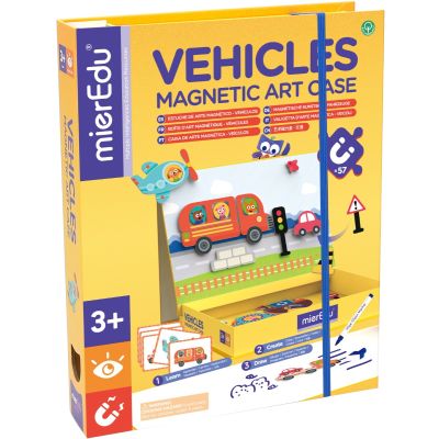 N01000151_001 9352801001511 Joc puzzle magnetic de arta si asociere, mierEdu, Vehicule