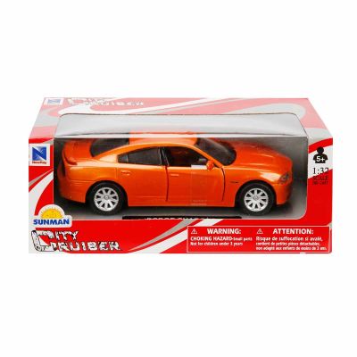 S000047YH_006w 93577502831 Masina metalica, New Ray, Dodge Charger, Portocaliu, 1:32