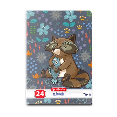 9475880_001w Caiet Tip 2 Herlitz, A5, 24 file, Cute Animals Premium