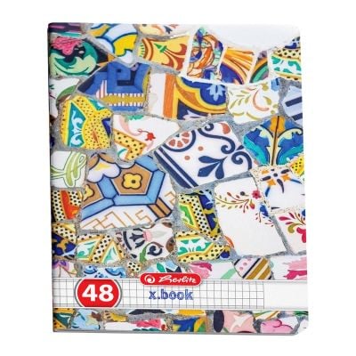 9480860_001w Caiet patratele Herlitz, A4, 48 file, Mozaic