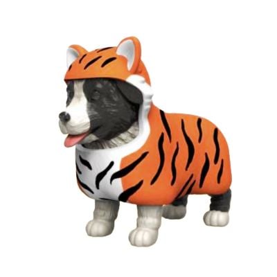 DIR-L-10006 Tiger Border Collie 9772499672945 Mini figurina, Dress Your Puppy, Border Collie in costum de tigru, S2