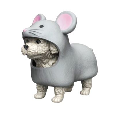 DIR-L-10006 Mouse Poodle 9772499672945 Mini figurina, Dress Your Puppy, Poodle in costum de soricel, S2