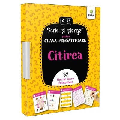 Citirea, Prescolari clasa pregatitoare, Scrie si sterge