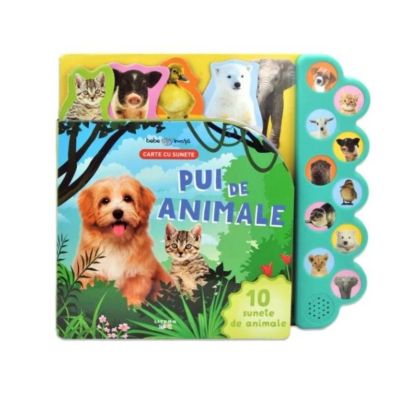 CARTBI131_001 9786060951346 Bebe invata, Pui de animale, Carte cu sunete