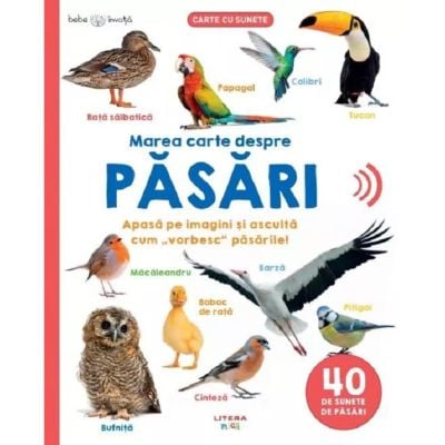 Bebe invata, Marea carte despre pasari, Carte cu sunete
