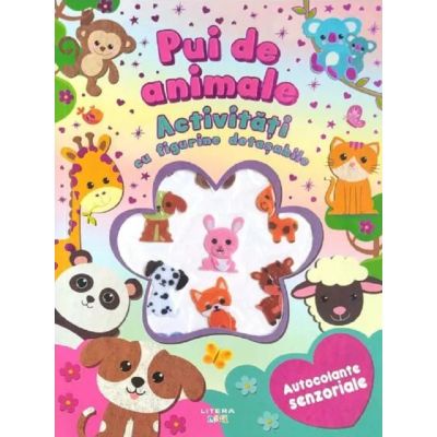 Pui de animale, Activitati cu figurine detasabile, Autocolante senzoriale