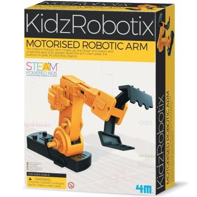 N00003413_001 4893156034137 Kit constructie robot, 4M, Motorised Robotic Arm, Kidz Robotix