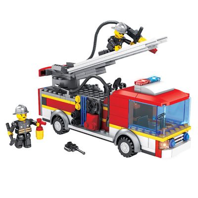 INT4838_001w Jucarie de constructie Micul Constructor - Masina de pompieri 