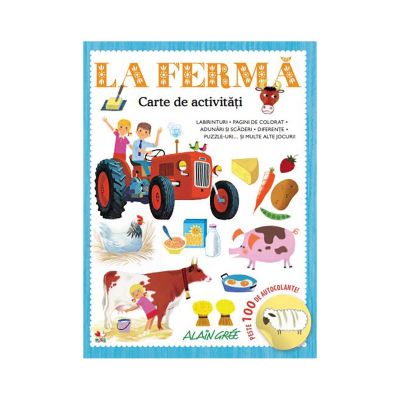 CCA366_001w Carte de activitati cu autocolante Editura Litera, La Ferma