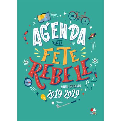 CFS88_001w Carte Editura Litera, Agenda unei fete rebele. Anul scolar 2019-2020