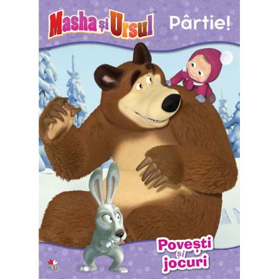 CMASAD10_001w Carte Editura Litera, Masha si Ursul. Partie! Povesti si jocuri