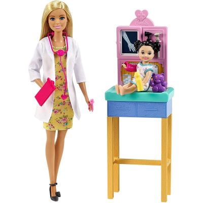 DHB63_011w Set de joaca Barbie, Doctor pediatru, GTN51