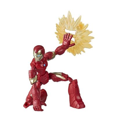E7377_003w Figurina flexibila Avengers Bend and Flex, Iron Man (E7870)