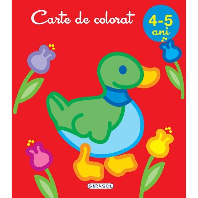 EG0365_001w Carte Editura Girasol, Carte de colorat 4-5 ani