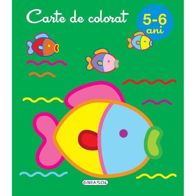 EG0372_001w Carte Editura Girasol, Carte de colorat 5-6 ani