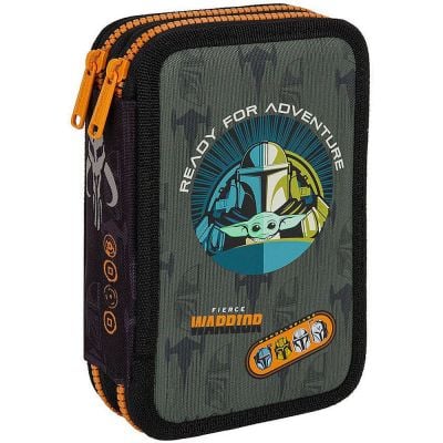 Penar echipat cu 2 compartimente, Coolpack, Jumper 2, Mandalorian, Negru