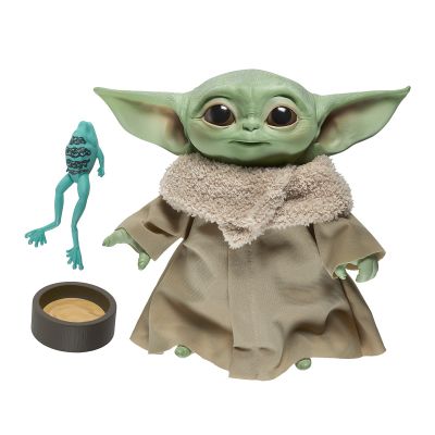 F1115_001w 5010993761500 Jucarie interactiva de plus cu sunete Star Wars Baby Yoda, 19 cm