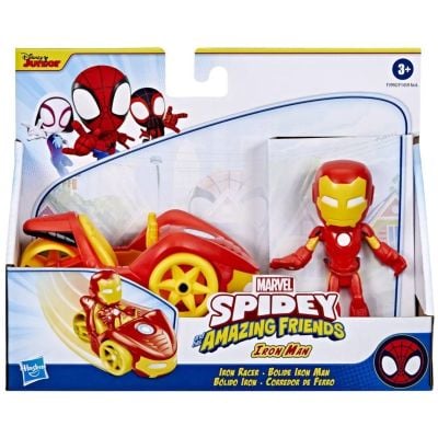 F1459_010w 5010993941810 Figurina cu vehicul, Spidey and his Amazing Friends, Iron Man cu Iron Racer, F3992