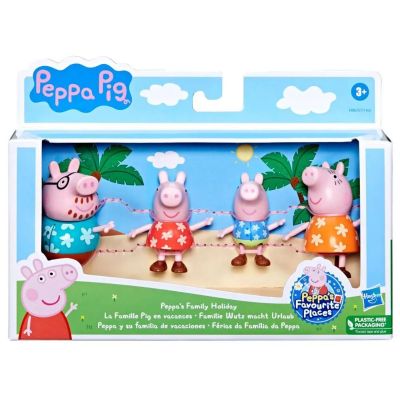 F2171_004 5010996155313 Set figurine Peppa Pig, Familia lui Peppa Pig in Vacanta, F8082
