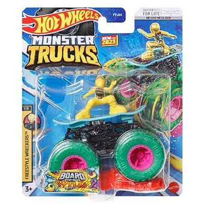 FYJ44_089w 887961705393 Masinuta Hot Wheels Monster Truck, Freestyle Wreckers, HLT13
