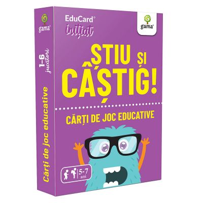 Editura Gama, Carti de joc educative Initiat, Stiu si castig!