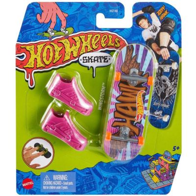 T000HGT46_040w 194735057351 Set mini placa skateboard cu pantofi, Hot Wheels, Wingstorm, HGT68