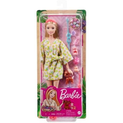 Set de joaca cu papusa Barbie, Spa Day, HKT90