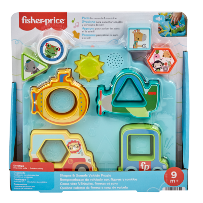 N000HRP31_001w 194735182701 Set cu forme si vehicule cu sunete, Fisher Price, HRP31
