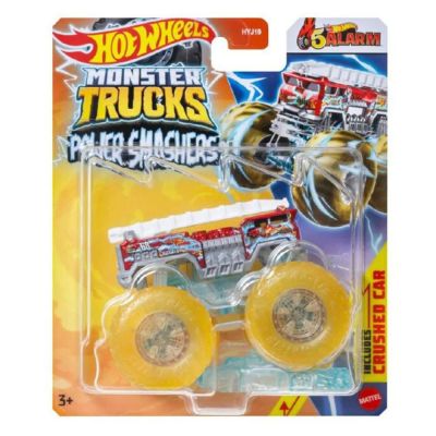 Masinuta Hot Wheels, Monster Truck, Power Smashers- 5 Alarm, HTM70