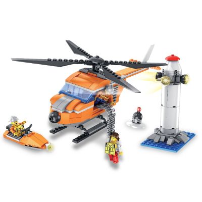 INT4883_001w Jucarie de constructie Micul Constructor - Set elicopter si far 