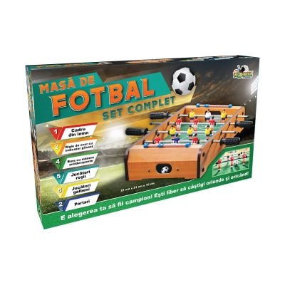 INT6581_001 5949033906581 Masa de fotbal din lemn mica Noriel Games, 51 cm