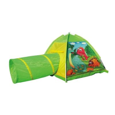 IP8351_001w 6958868883515 Cort cu tunel pentru copii Iplay-Toys Dinosaur Tent
