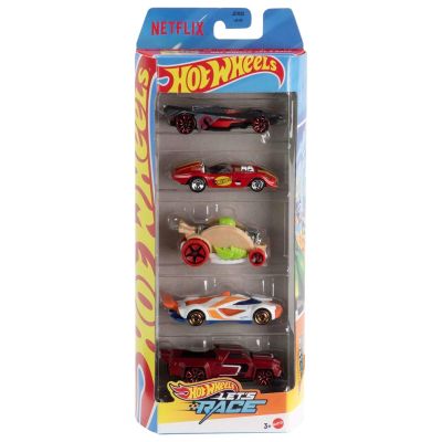 Set 5 masinute Hot Wheels, Let s Race, JBJ79