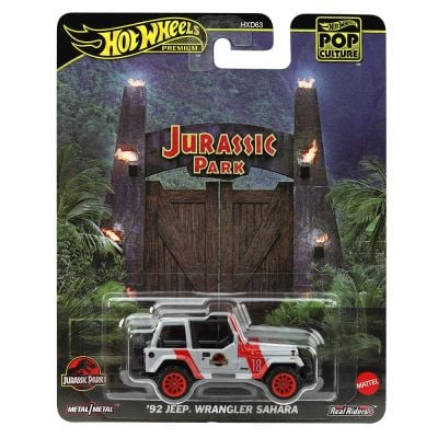 Masina metalica, Hot Wheels Premium, Pop Culture, 92 Jeep Wrangler Sahara, JBL59