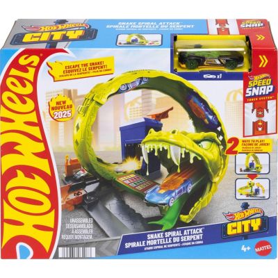 Set de joaca, Hot Wheels City, Snake Spiral Attack, JBM63