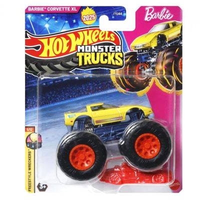 Masinuta Hot Wheels, Monster Truck, Barbie Corvette XL, JCD97