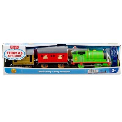 Locomotiva motorizata cu 2 vagoane, Thomas and Friends,  Classic Percy, JFH33